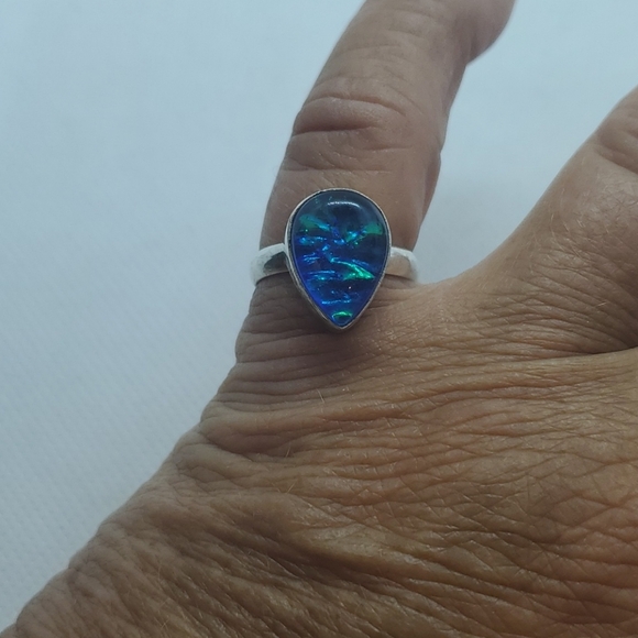 Nwot!! Triplet Opal ring 925 sterling ring - Picture 1 of 5